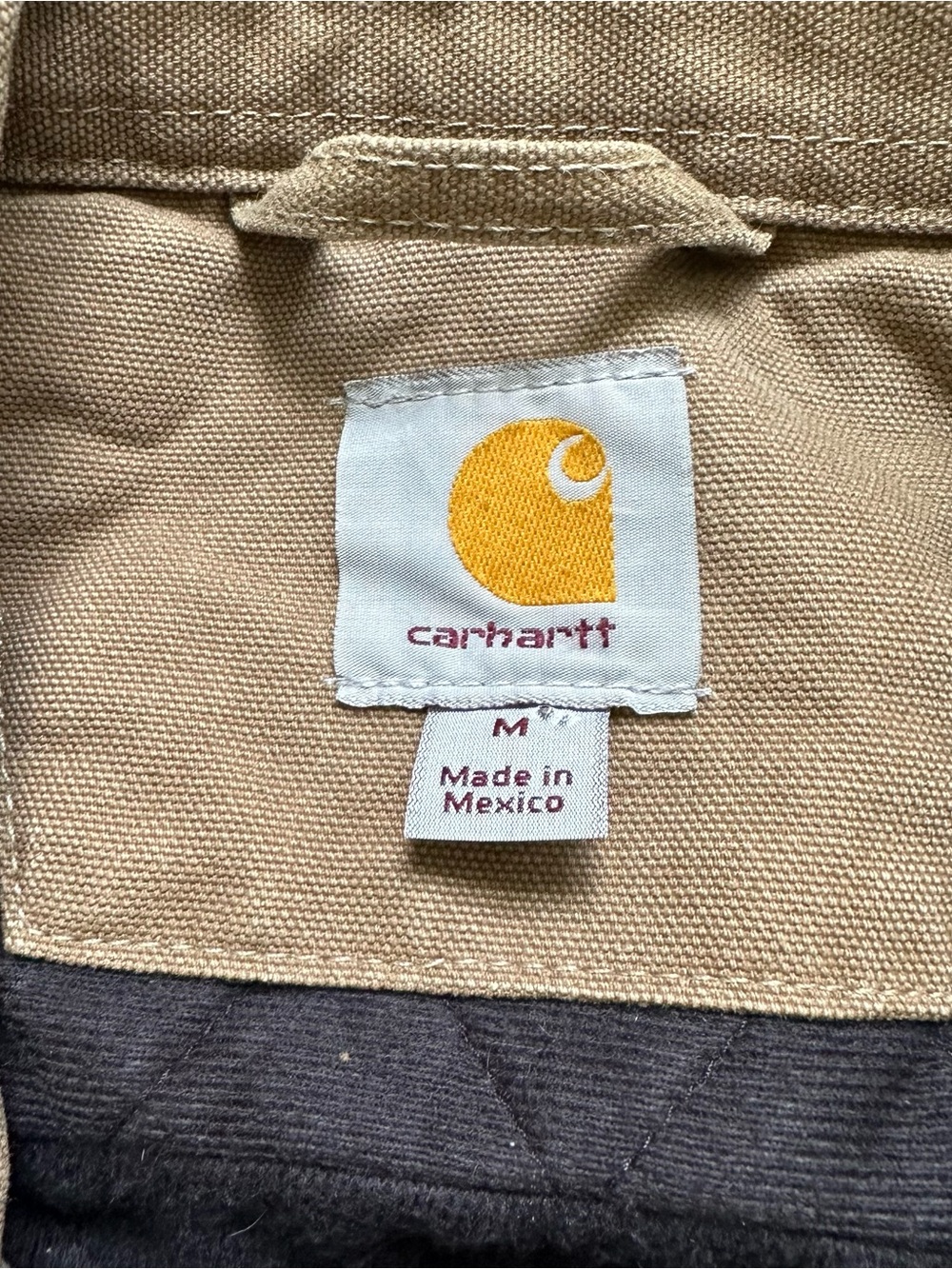 Carhartt Sandstone Rancher Coat Duck Canvas Quilted Lined Workwear 90’s Brown M - Picture 4 of 14